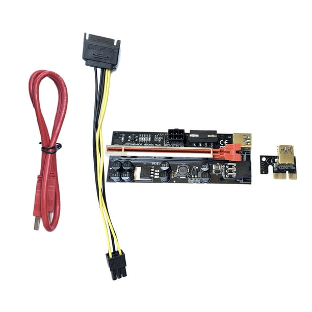 Tarjeta Ver009C 1x a 16x con hebilla fija, puertos de 6 pines, indicador multifunción, 16A para rojo con luz