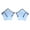 Blue, variant on Blue Star Shape Sunglasses Glasses Cute Stars Lens Half Rimless Frame UV400