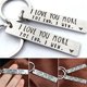 thumbnail image 5 of Llavero de acero inoxidable novio novia llavero mujeres hombres llavero marido esposa regalo boda regalos regalos Inevent HA011630-00, 5 of 7