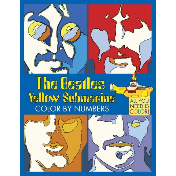 The Beatles Yellow Submarine Color by Numbers, (Paperback)