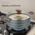 thumbnail image 3 of juego de ollas y sartenes antiadherentes, juego de ollas de granito, bateria de cocina antiadherente 18 piezas, ollas de cocina de aluminio, color gris, 3 of 4