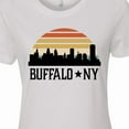 thumbnail image 4 of Inktastic Buffalo New York Skyline Retro Women's T-Shirt, 4 of 5