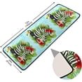 thumbnail image 2 of SKYSONIC 2X6 Feet Tropical Palm Toucan Runner Rug with Rubber Backing, Summer Green Leaves Non Slip Entryway Rug Runner Washable Soft Area Rug Carpet for Hallway Bedroom Kitchen Decor, 2 of 6