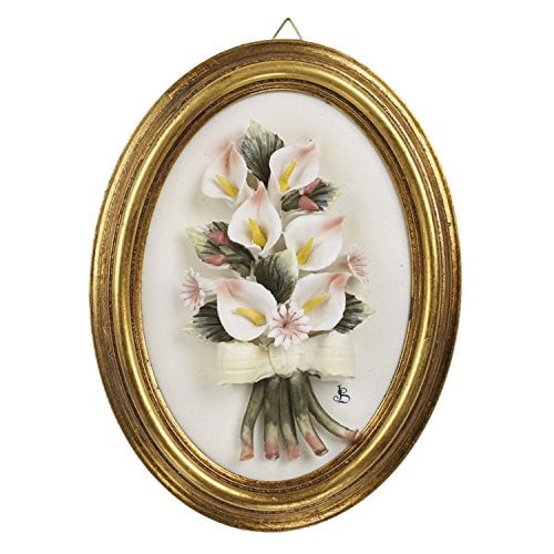 5th Avenue Collection Porcelain Calla Lily Wall Decor Capodimonte