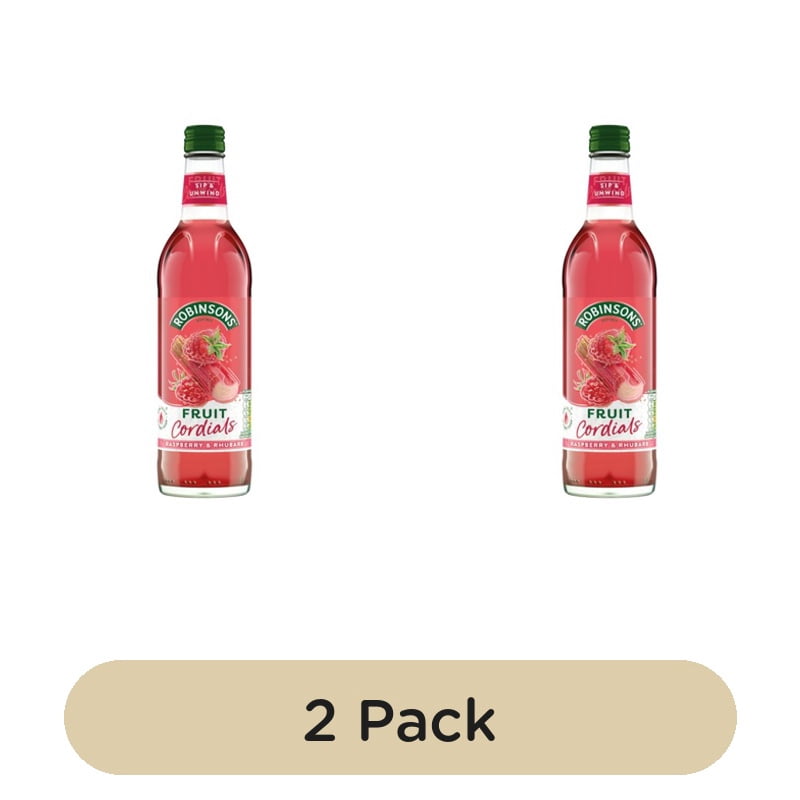 Robinsons Fruit Cordials Raspberry, Rhubarb & Orange Blossom 500ml, British Import (Pack of 2)