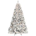 thumbnail image 1 of Árbol de Navidad Maylaviu preiluminado flocado de 2,1 m con 500 luces UL, 1 of 6
