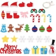 thumbnail image 4 of Árbol de Navidad de fieltro, juego de Navidad para árbol de Navidad, réplica colgante para regalo de Navidad para niños Adepaton LL-1129, 4 of 7