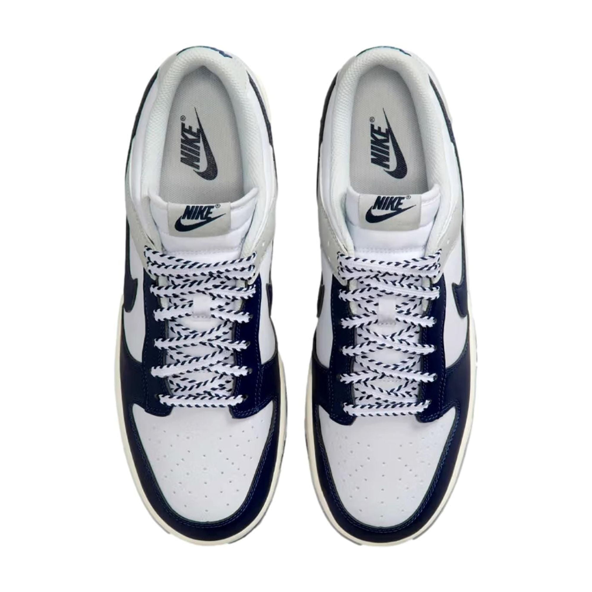 Men's Nike Dunk Low Retro White/Midnight Navy (IM2222 101) - 9