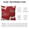 thumbnail image 5 of SHANXI  Pillow Cover ,Love Heart Decorations Holiday Farmhouse Decorative Pillow Case Decor for Sofa Couch 22x22in, 5 of 5