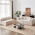 thumbnail image 3 of Modular Corduroy Sectional Sofa for Living Room / Soft and Durable, No Assembly, 3 of 6