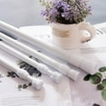 thumbnail image 6 of Toyvian 2Pcs Adjustable White Telescopic Rod for Bathroom Shower and Clothes Drying, 6 of 7