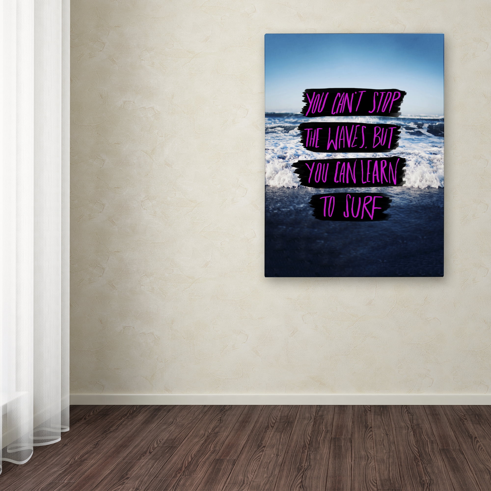 Leah Flores 'Learn to Surf' Canvas Art