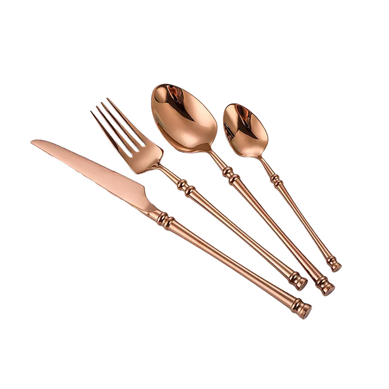 shuwee Stainless Steel Flatware Sets, Portable Reusable Cutlery Set