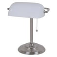 thumbnail image 3 of Catalina Lighting 13.5''  Banker's Lamp, Traditional Green Desk Lamp with Pull Chain Switch for Home or Office, Polished Brass, 3 of 11