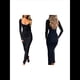 thumbnail image 3 of Vestidos Largos Casuales Básicos Elegantes de Otoño con Cuello Cuadrado y Larga para Mujer Negro L, 3 of 7