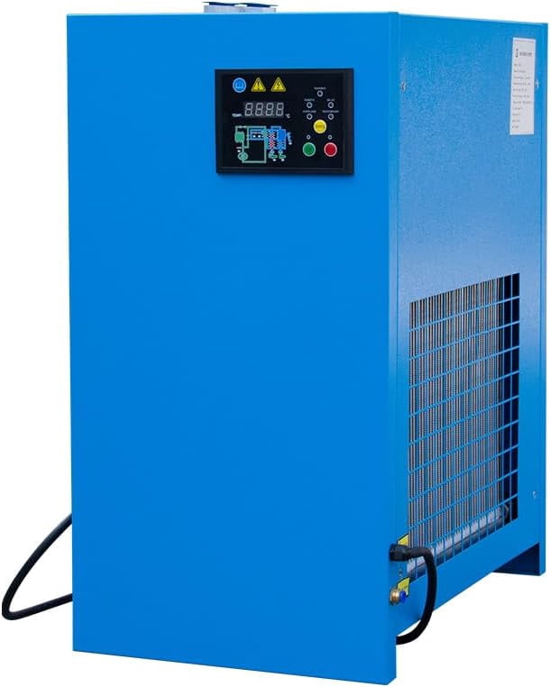 HPDMC 70 CFM Industrial Refrigerated Air Dryer, 110V 1-Phase Compressed Air System for 15-20HP Air Compressors, R134a Refrigerant