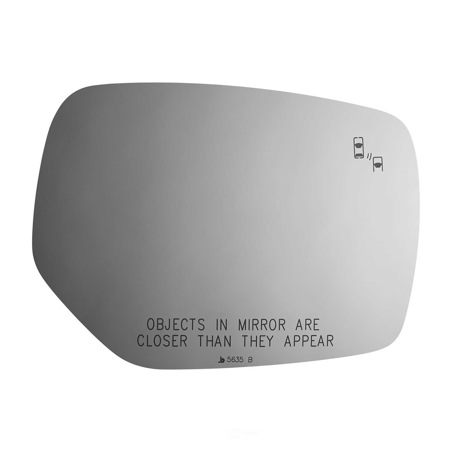 Burco Side View Mirror Replacement Glass - Clear Glass - 5635B