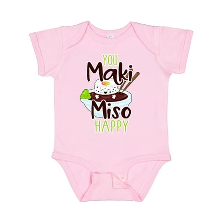 

Inktastic Sushi You Maki Miso Happy Gift Baby Boy or Baby Girl Bodysuit