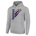 thumbnail image 2 of Men's Starter  Heather Gray Florida Panthers Color Scratch Fleece Pullover Hoodie, 2 of 3