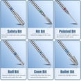 thumbnail image 2 of Depvko Juego De 13 Brocas Para Uñas, 3 Brocas De Carburo De Tungsteno 3 Brocas De Cerámica Para Uñas Efile 6 Brocas De Diamante 1 Cepillo De 3/32 Pulgadas Para Taladro De Uñas, 2 of 5