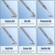 thumbnail image 2 of Depvko Juego De 13 Brocas Para Uñas, 3 Brocas De Carburo De Tungsteno 3 Brocas De Cerámica Para Uñas Efile 6 Brocas De Diamante 1 Cepillo De 3/32 Pulgadas Para Taladro De Uñas, 2 of 5