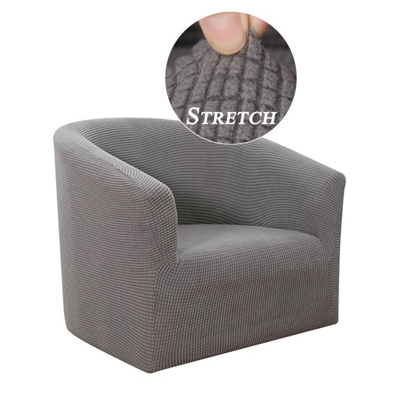 KBOOK Tub Chair Cover Club Chair Slipcover Stretch Armchair Cover Jacquard Couch Cover for Living Room