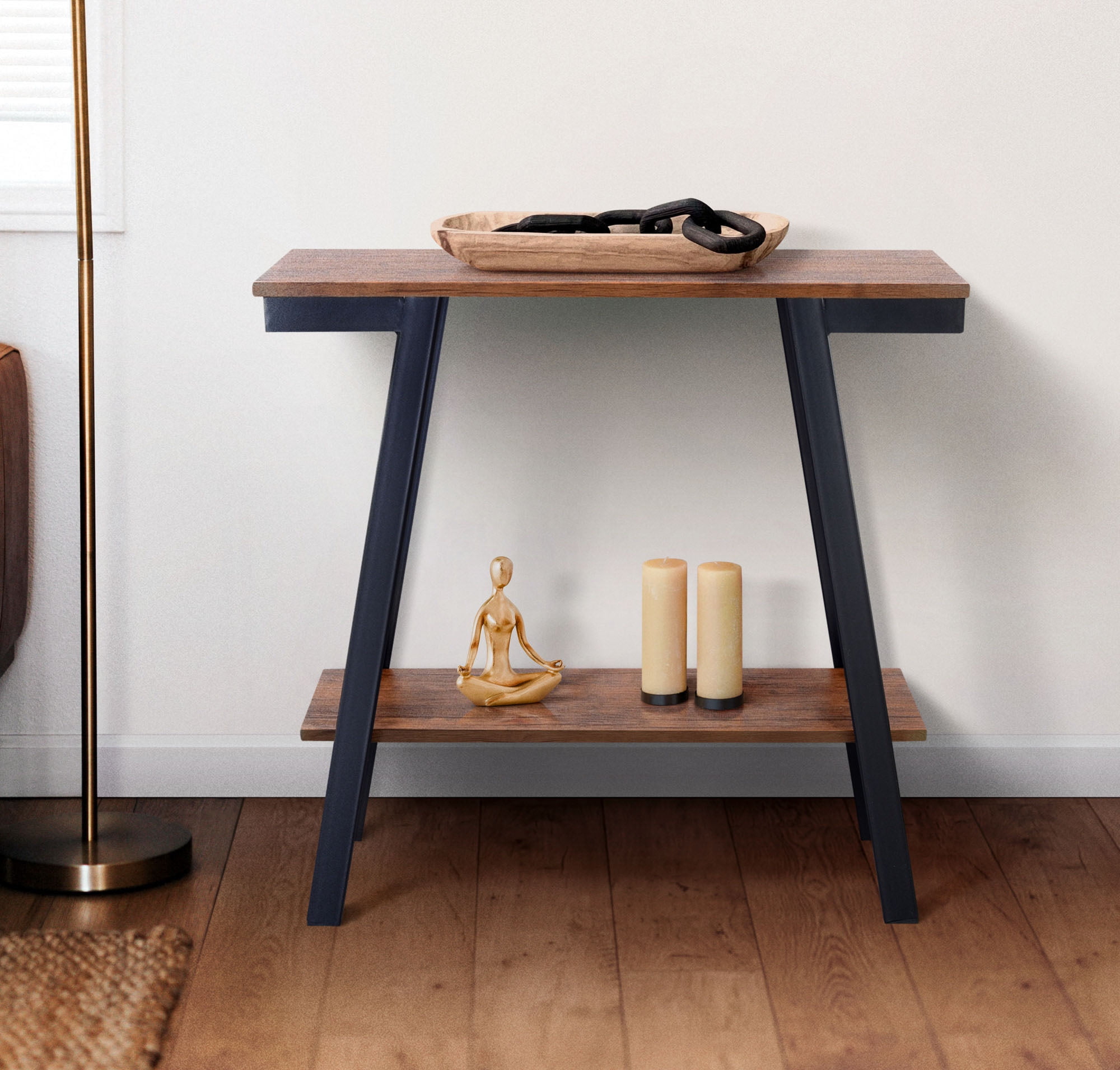 Zenvida Console Table, Narrow Sofa Table with Storage for Living Room