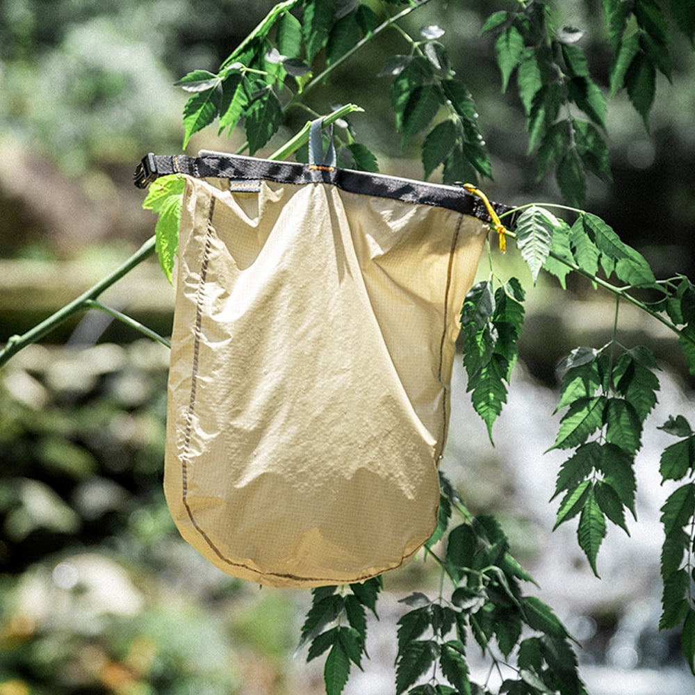 Rupoun Outdoor Waterproof Dry Bag Silicon Coated Nylon Camping Drifting Swimming Clothes Storage Sack in Green L (7.87 inches / 20 cm) Lightweight & Easy Clean Ideal For River Trekking