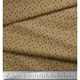 thumbnail image 2 of Soimoi Brown polyester Crepe Fabric Brush Stroke Abstract Fabric Prints By Yard 52 Inch Wide, 2 of 3