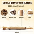 thumbnail image 4 of Moonsky Silvervine Hemp Rope Cat Teaser Stick Bite Resistant Teething Toy for Indoor Kittens and Adult Cats B, 4 of 6