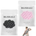 thumbnail image 1 of Toalla de ducha exfoliante Blissal Premium de microfibra negra y rosa, 1 of 7