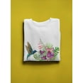 thumbnail image 3 of Blue Hummingbird Design Sweatshirt Women -Image by Shutterstock, Female 3X-Large, 3 of 4