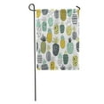 thumbnail image 1 of JSDART Gray Geometric Pineapples Drawing Yellow Pattern Summer Abstract Garden Flag Decorative Flag House Banner 12x18 inch, 1 of 2