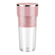 Mewmewcat Juicer Cup Smoothie and Shakes Blender Fruit Mixer Mini Portable Mixer Cup USB Rechargeable Fruit Blender Cup Washable Juicer Cup 400ML Fruit Vegetable Blender Cup