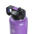 thumbnail image 3 of ThermoFlask 32 oz Insulated Stainless Steel Bottle with Chug and Straw Lids, Plum, 3 of 5