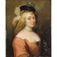 thumbnail image 2 of Anonymous 15x18 Black Ornate Wood Framed Double Matted Museum Art Print Titled - Portrait of Rubens’ Wife (17th Century), 2 of 5