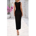 thumbnail image 3 of Traje de baño Coverup BTFBM Crochet para mujer verano 2025 negro, 3 of 9