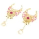 thumbnail image 5 of de danza del vientre de cristal brazalete de dedo con de de imitación arnés de mano cadena muñequera trajes d Rosa roja Sunnimix Pulsera de danza del vientre, 5 of 8