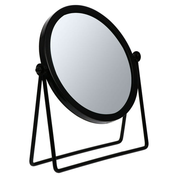 LEORX  Gold Rotary Makeup Mirror Rotating Vanity Office Travel