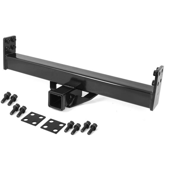 Rugged Ridge by RealTruck Trailer Hitch for Jeep CJ & Wrangler YJ/TJ | XHD Rear Bumper, 2" | 11580.03 | Compatible with 1976-2006 Jeep CJ & Wrangler YJ/TJ