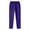 Purple, variant on Dagugfen Mens Pants Elastic Waist Drawstring Fitted Comfy Solid Color Workout Running Trousers Fall Winter