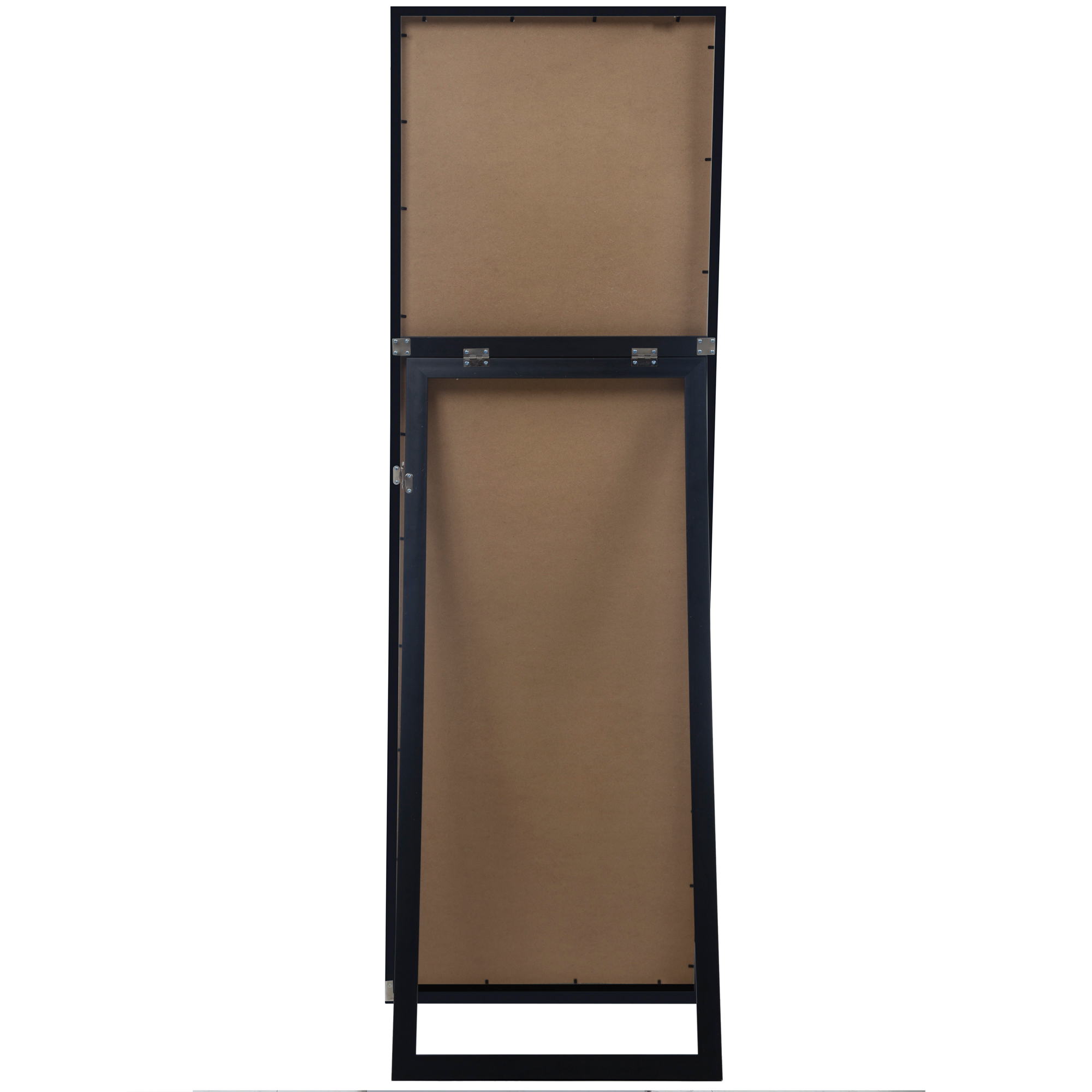 Framed Black Floor Free Standing Mirror with Easel 16"x57" by Gallery Solutions - image 4 of 5