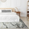thumbnail image 5 of Luxe Weavers Ivory 9x12 Marble Abstract Area Rug Gold, Stain-Resistant Carpet, 5 of 10