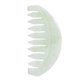 thumbnail image 1 of Peine de jade natural y herramienta Gua Sha 2 en 1 para masaje del cuero cabelludo y cuidado facial. Acondicionamiento capilar antiestático., 1 of 5