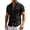 a01Black, variant on LODIENY Mens Short Sleeve Work Shirts with Two Pockets Cotton Linen Button Down Collared Casual Shirt Western Summer Basic Fit Tops Black S