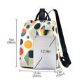 thumbnail image 3 of FORMRS Women's Travel Backpack Purse Anti-Theft Hidden Pockets Casual Shoulder Bag, Red Geometric, 3 of 7