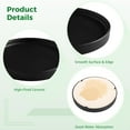 thumbnail image 4 of 2 Pcs Ceramic Plant Pot Saucers, Modern Round Drainage Trays for Indoor Planters, Black Matte Finish Pot Coasters for Home, Office, Windowsill Decor, 6.2 x 0.8 in, 4 of 6