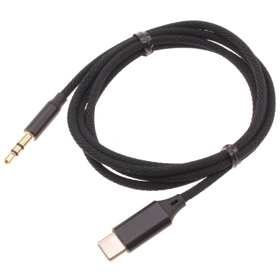 USB-C to 3.5mm Aux Cable for OnePlus 12R/12 5G - Audio Cord Car Stereo Aux-in Adapter Speaker Jack Wire Braided