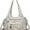 White, variant on Sunyuer Vintage Tote Bags for Women, Large Capacity Vintage Multi-Pocket PU Leather Handbag Crossbody Shoulder Bag