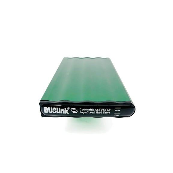 Buslink CipherShield DSE-2TSDG1M1 2TB Encrypted Slim Portable SSD – 256-bit AES Hardware Encryption, FIPS 140-2 Level 2, USB 3.2 Gen 1 (USB 3.0), Bus-Powered, HIPAA, HITECH, FERPA, TAA-Compliant